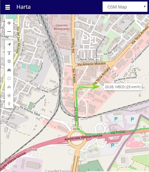 Percjellje e drejteperdrejte me GPS